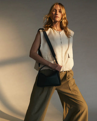 The Horse Clementine Bag in Navy & Gold