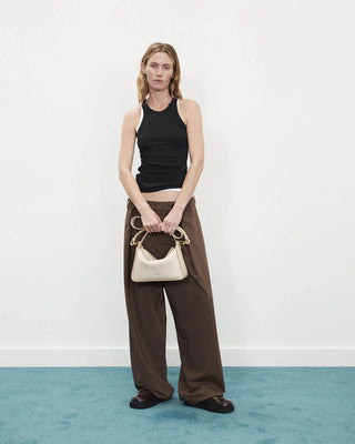 The Horse Clementine Bag in Oat & Gold