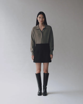 Mijeong Park Wool Mini Skirt - Black