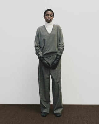 Mijeong Park Cashmere Blend V-Neck Knit - Gray