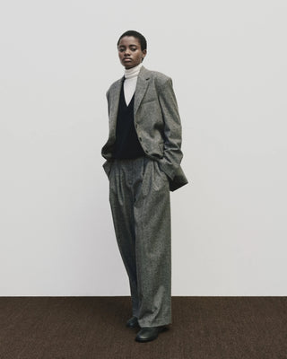 Mijeong Park Wool Blend Oversized Jacket - Gray