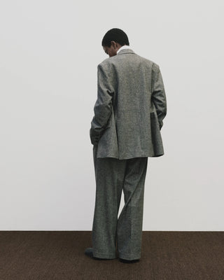 Mijeong Park Wool Blend Oversized Jacket - Gray