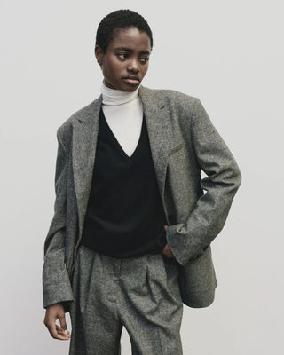 Mijeong Park Wool Blend Oversized Jacket - Gray