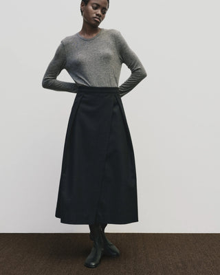 Mijeong Park Wool Tencel Crew Neck Top - Heather Gray