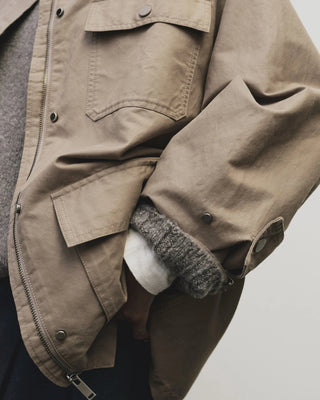 Mijeong Park Contrast Collar Work Jacket - Dark Beige