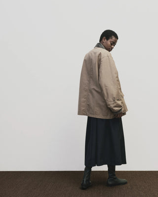 Mijeong Park Contrast Collar Work Jacket - Dark Beige