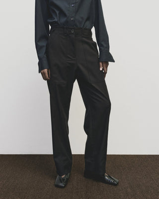 Mijeong Park Wool Blend Workwear Pants - Navy