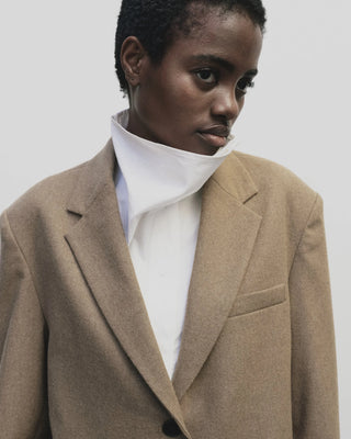 Mijeong Park Wool Blend Oversized Jacket - Camel