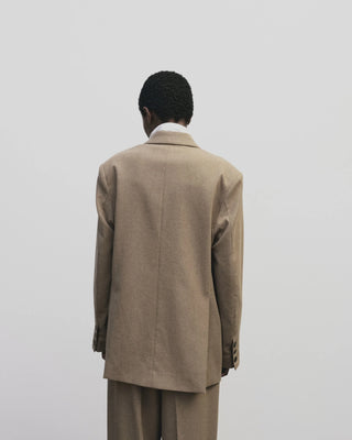 Mijeong Park Wool Blend Oversized Jacket - Camel