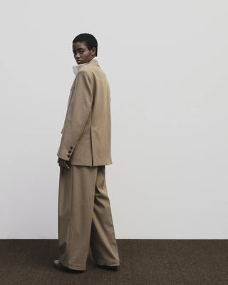 Mijeong Park Wool Blend Oversized Jacket - Camel