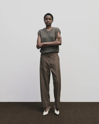 Mijeong Park Wool Blend Workwear Pants - Light Brown