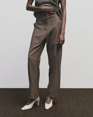 Mijeong Park Wool Blend Workwear Pants - Light Brown