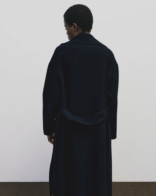 Mijeong Park Belted Wool Coat - Navy