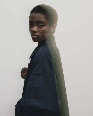 Mijeong Park Oversized Trench - Navy