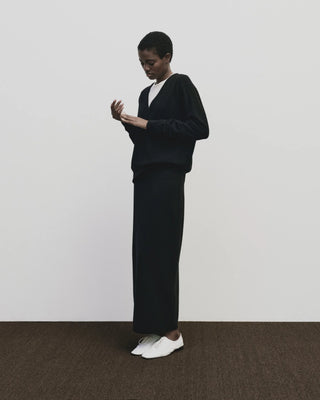 Mijeong Park Cashmere Blend V-Neck Knit - Black