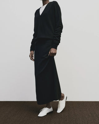 Mijeong Park Cashmere Blend Knit Midi Skirt - Black