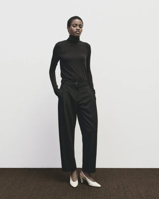 Mijeong Park Pleated Barrel Leg Pants - Black