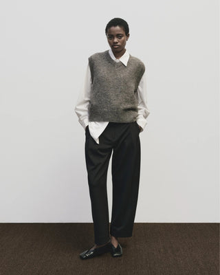 Mijeong Park V-Neck Vest - Heather Brown