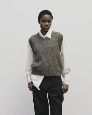 Mijeong Park V-Neck Vest - Heather Brown