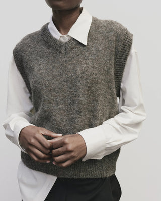 Mijeong Park V-Neck Vest - Heather Brown