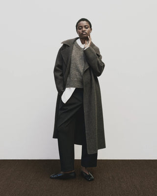 Mijeong Park Belted Wool Coat - Brown