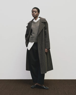 Mijeong Park Belted Wool Coat - Brown