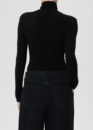 Agolde Pascale Turtleneck in Black