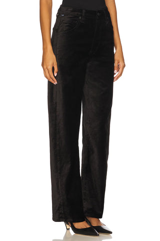 Citizens Of Humanity Ayla Baggy In Solid Black