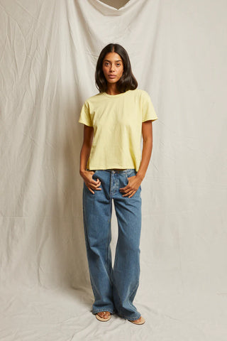 Perfect White Tee Harley Tee in Banana