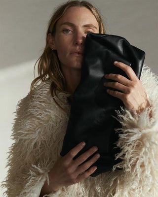 The Horse Benny Fold Clutch in Black