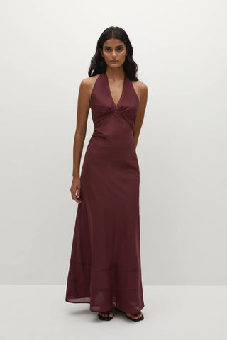 Faithfull Jasmine Maxi Dress - Bordeaux