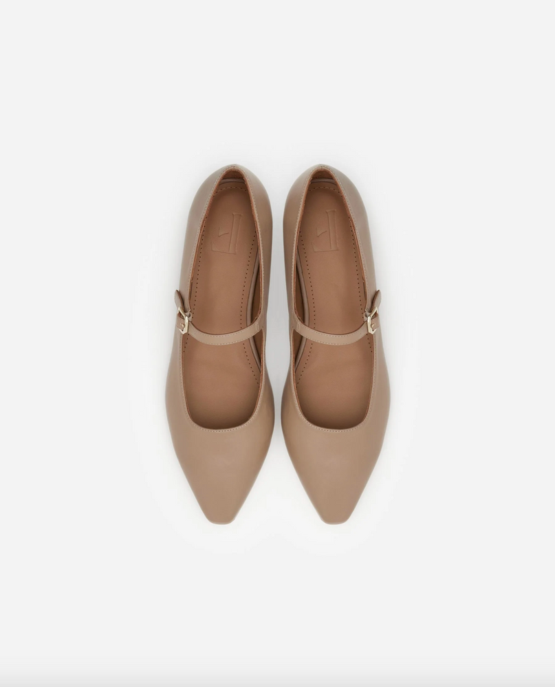 Flattered Camila Leather Ballet Shoe
