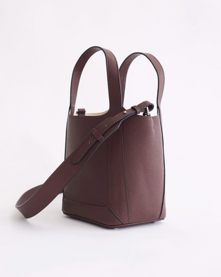 The Horse Alexi Tote Bag in Coffee Pebbled Leather