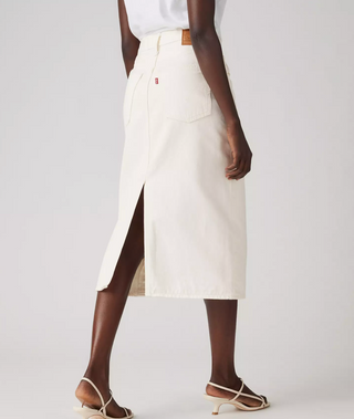 Levi's High Rise Back Slit Skirt