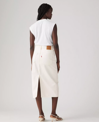 Levi's High Rise Back Slit Skirt
