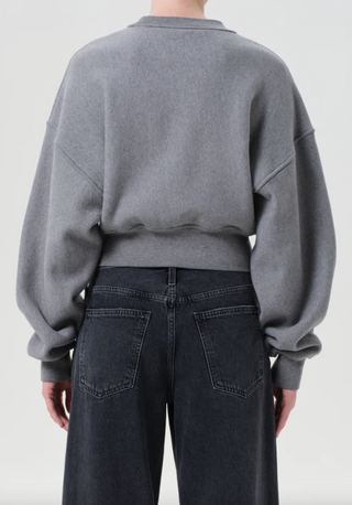 Agolde Kit Sweatshirt in Grey Heather