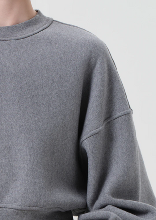 Agolde Kit Sweatshirt in Grey Heather