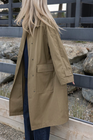 Mijeong Park Oversized Trench - Khaki
