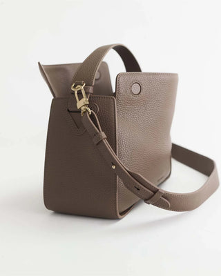 The Horse Clementine Bag in Mushroom & Gold