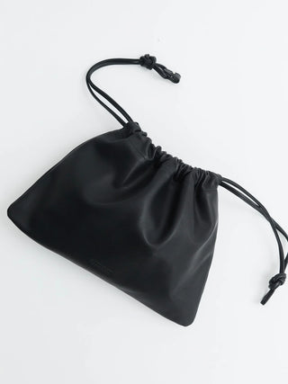 The Horse Fin Drawstring Bag in Black