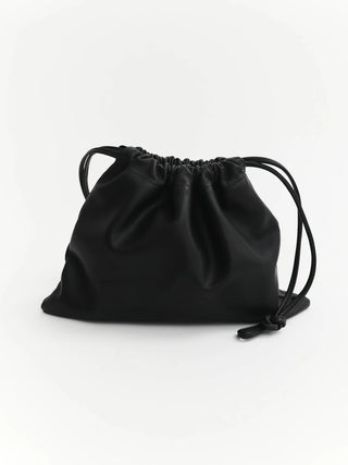 The Horse Fin Drawstring Bag in Black