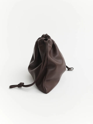 The Horse Fin Drawstring Bag in Coffee