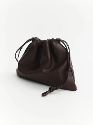 The Horse Fin Drawstring Bag in Coffee