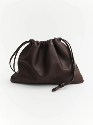 The Horse Fin Drawstring Bag in Coffee