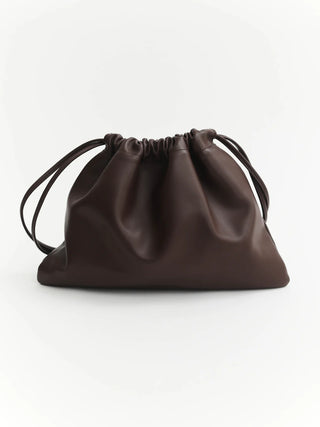 The Horse Fin Drawstring Bag in Coffee