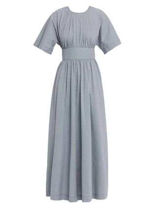 Faithfull Oda Maxi Dress in Hanne Gingham Vntg Navy