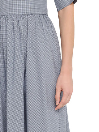 Faithfull Oda Maxi Dress in Hanne Gingham Vntg Navy