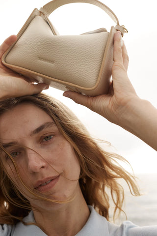 The Horse Mini Clementine Bag in Oat & Gold