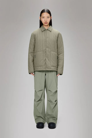 Rains Banja Liner Overshirt in Drift