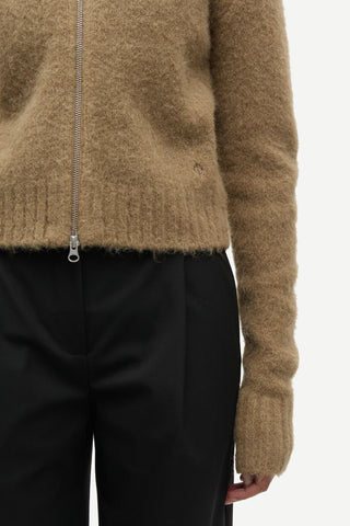 Samsoe Sajeanne Cardigan in Lead Gray